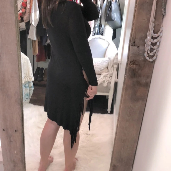 JODIFL small black fringe swim cover - Picture 3 of 5